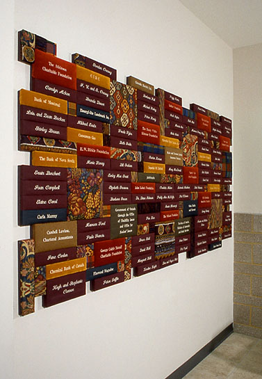 Central Neighbourhood House, 1995, detail (donor wall)