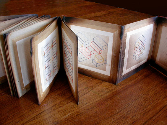 Chio Book, 2008, (open) paper, thread