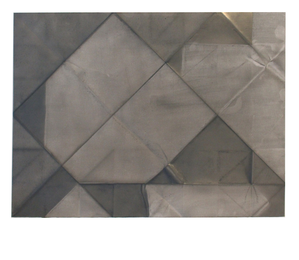 Drawing Sculpture, 2015, graphite on Terraskin