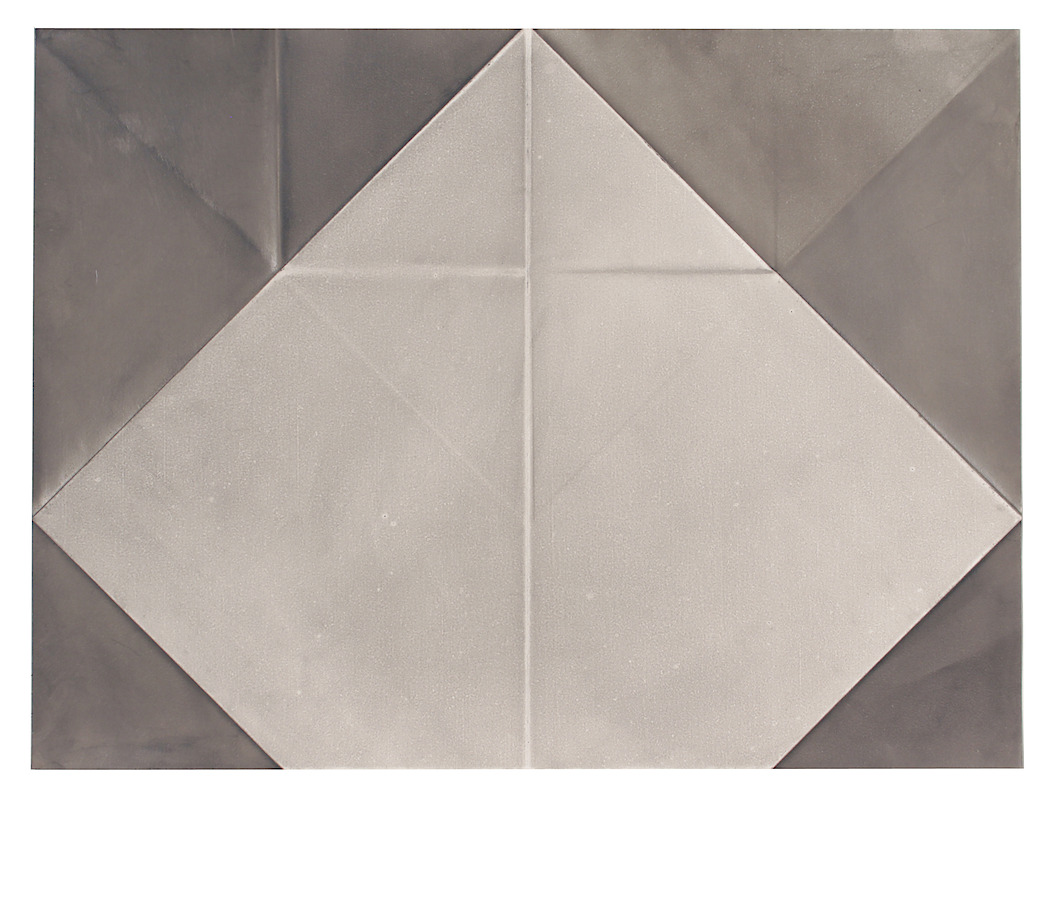 Folded Drawing #2, 2016, graphite on Terraskin, 9 x 12 in