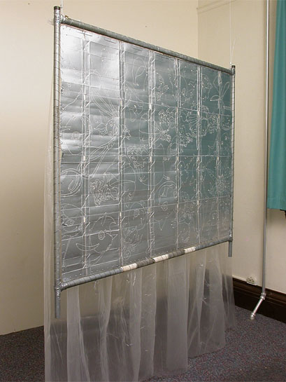 The First Occupation, 2005, detail (unlit screen)
