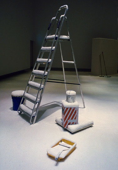 First Snow, Tokyo, 1999, detail (ladder)