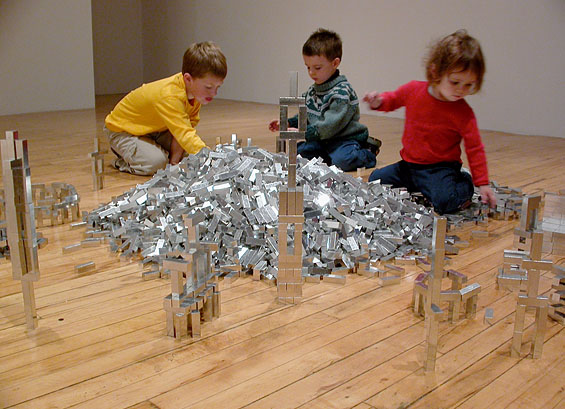 Four men whom I never met and who never knew each other but whose bloodlines converge in my children, 2003, exhibition opening