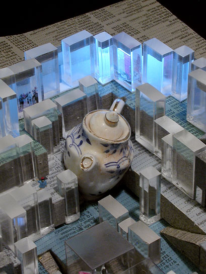Manchester Letherium Ideas Competition, 2005, detail (scale model)