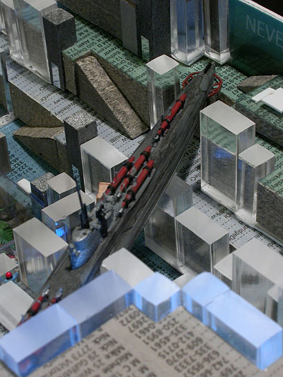 Manchester Letherium Ideas Competition, 2005, detail (scale model)