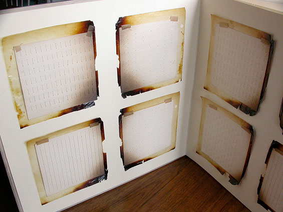 The Second Occupation, 2007, (open) paper, thread, glassine