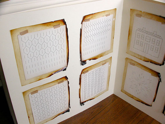 The Second Occupation, 2007, (open) paper, thread, glassine