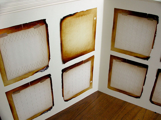The Second Occupation, 2007, (open) paper, thread, glassine