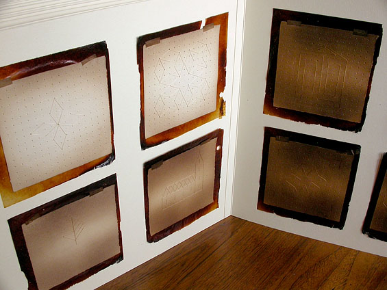The Second Occupation, 2007, (open) paper, thread, glassine