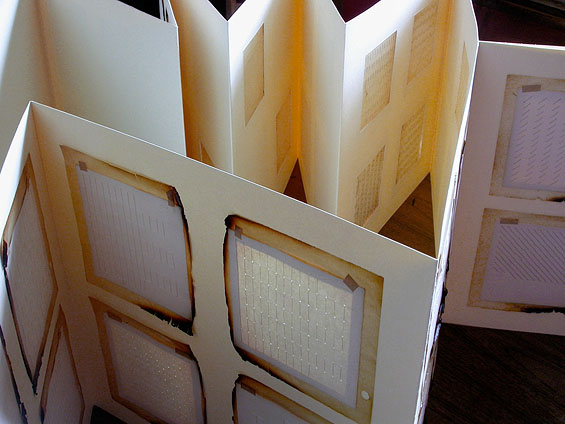The Second Occupation, 2007, (open) paper, thread, glassine