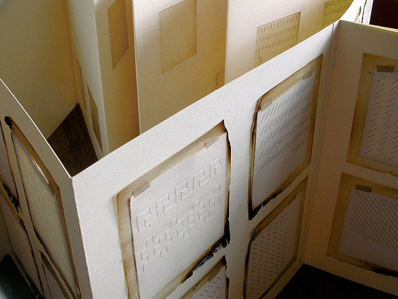 The Second Occupation, 2007, (open) paper, thread, glassine