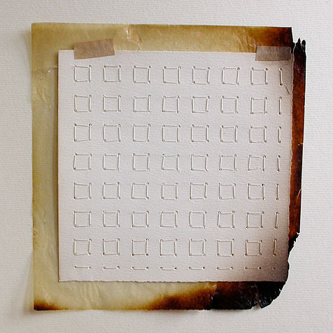 The Second Occupation, 2007, (open) paper, thread, glassine