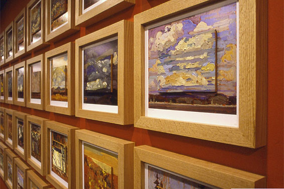 The Silence and the Storm, 1998, detail of paintings