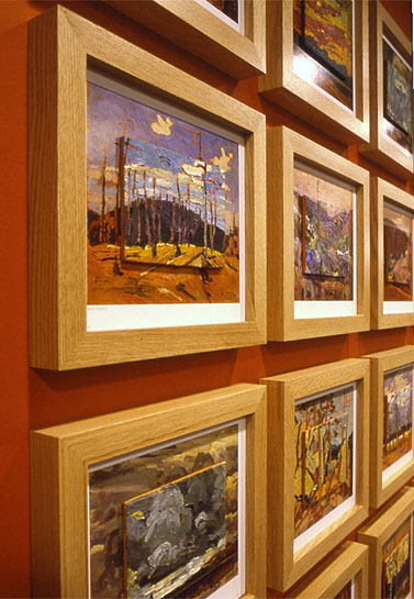 The Silence and the Storm, 1998, detail of paintings
