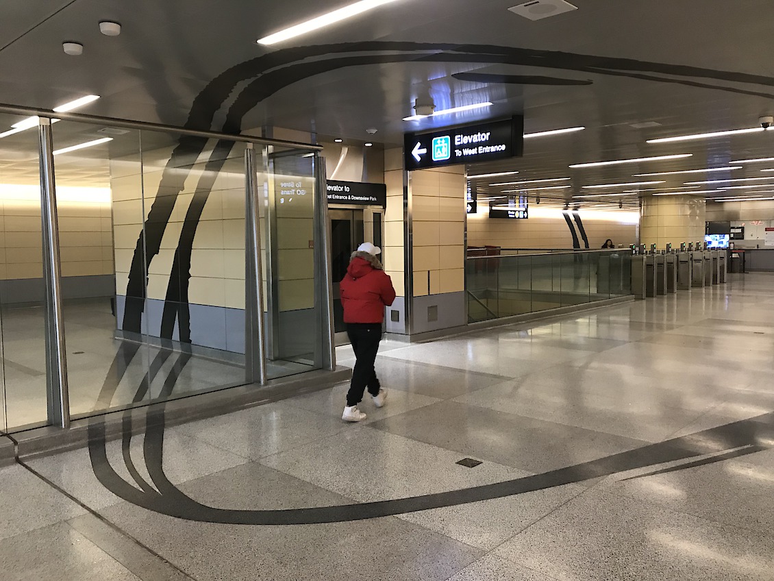 SPIN, Downsview Park Station, concourse west