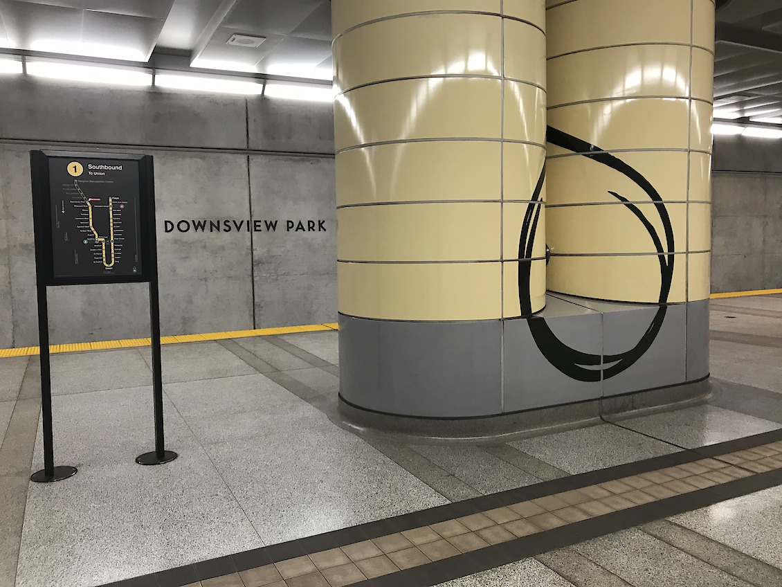 SPIN, Downsview Park Station, platform