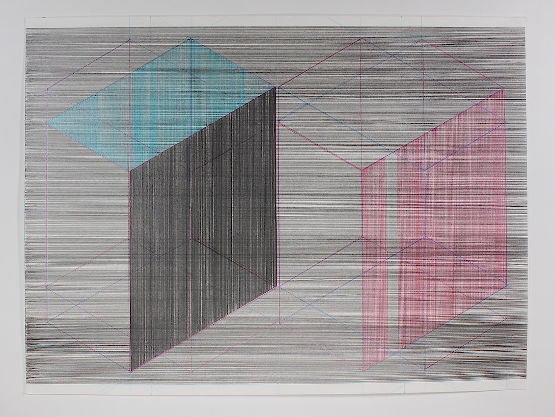 Two Equal Volumes 2017_02_16, 2017, 18 x 24 in