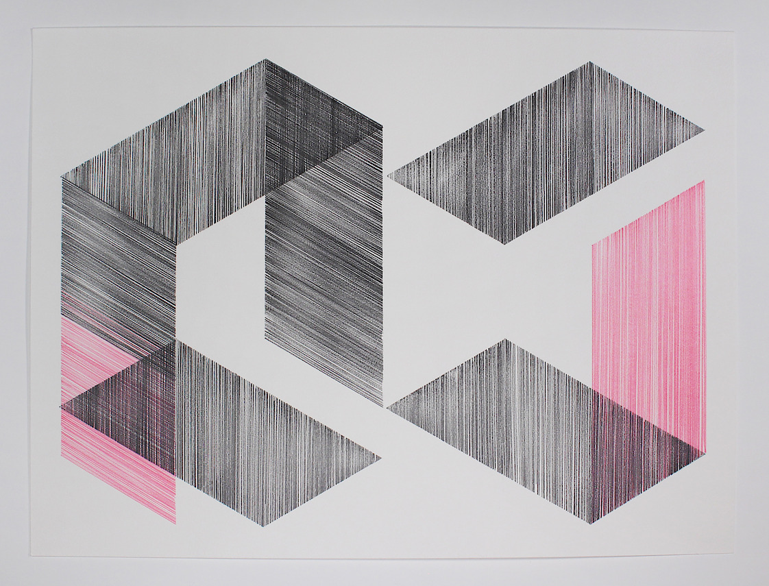 Two Equal Volumes 2017_03_06, 2017, 18 x 24 in