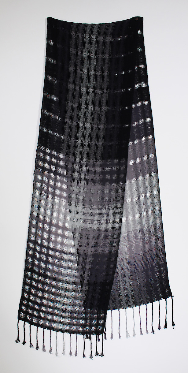 Denting 1, 2021, cotton, 11.5 x 82 in